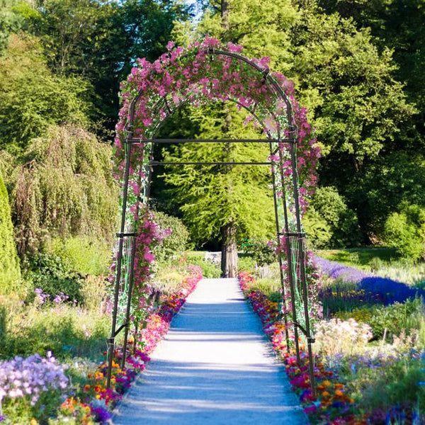 Garden Arch Trellis for Climbing Plants Outdoor 230cm Tall Plant Support Archway