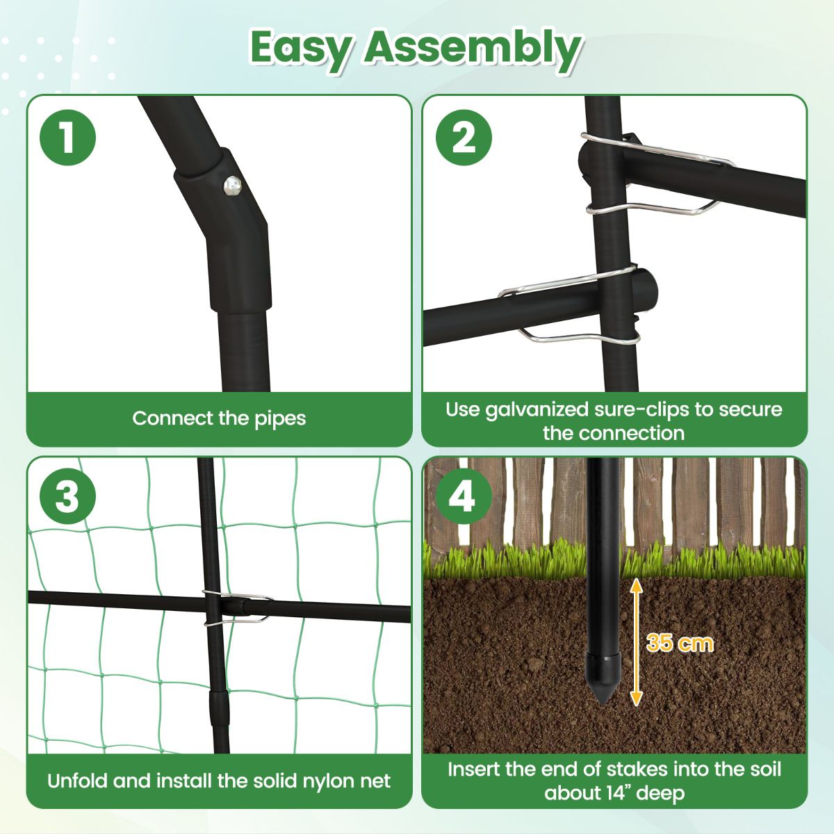 Garden Arch Trellis for Climbing Plants Outdoor 230cm Tall Plant Support Archway