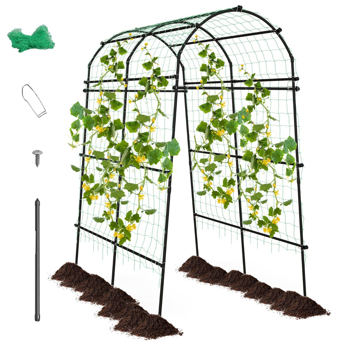 Garden Arch Trellis for Climbing Plants Outdoor 230cm Tall Plant Support Archway
