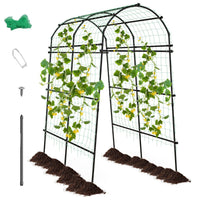 Garden Arch Trellis for Climbing Plants Outdoor 230cm Tall Plant Support Archway