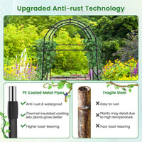 Garden Arch Trellis for Climbing Plants Outdoor 230cm Tall Plant Support Archway