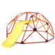 Kids Climbing Dome & Play Set, Geometric Dome Climber with Slide, Fabric Cushion, 150 KG Load Capacity
