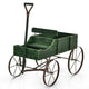 Wood Wagon Planter with Adjustable Handle