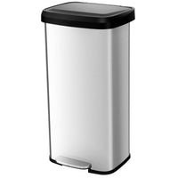 68L Step Trash Can Stainless Steel Airtight Garbage Bin for Home Kitchen