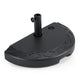 Half Round Patio Umbrella Base 20kg Water and Sand Fillable Umbrella Stand