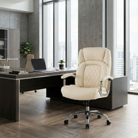 Height Adjustable Office Chair with Upgraded Padded Armrest