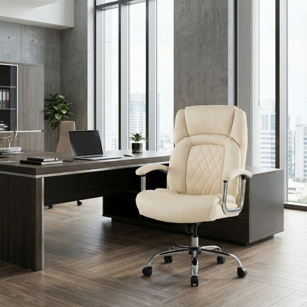 Height Adjustable Office Chair with Upgraded Padded Armrest