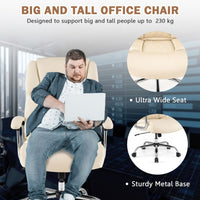 Height Adjustable Office Chair with Upgraded Padded Armrest