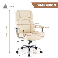 Height Adjustable Office Chair with Upgraded Padded Armrest