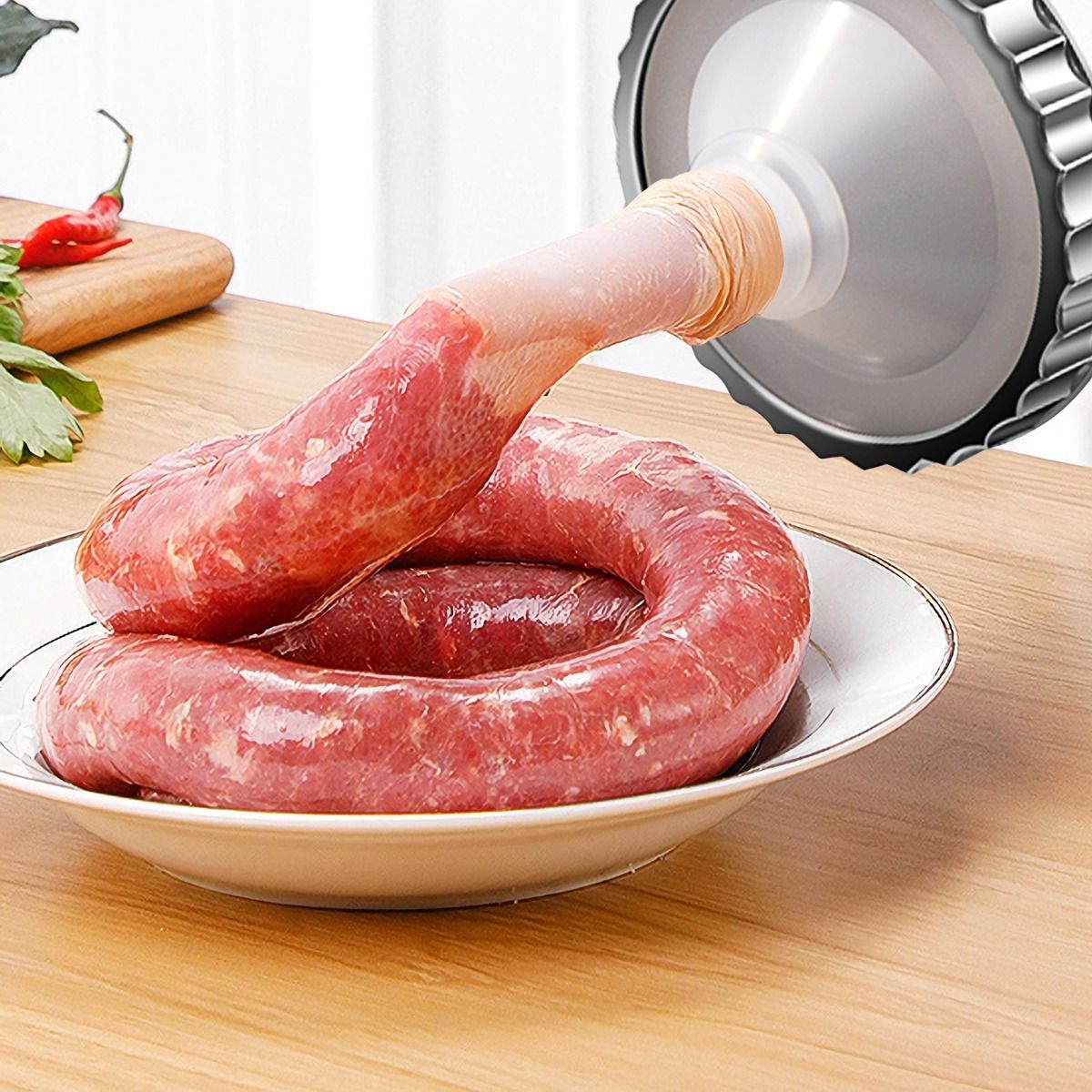 3L Horizontal Sausage Filling Machine with 3 Filling Nozzles