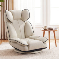 360 Degree Swivel Floor Gaming Chair Folding Lazy Lounger Couch