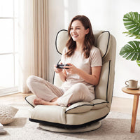 360 Degree Swivel Floor Gaming Chair Folding Lazy Lounger Couch