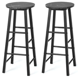 2 Pieces Bar Stool Set Dning Bistro Stools for Cafe, Kitchen