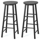 2 Pieces Bar Stool Set Dning Bistro Stools for Cafe, Kitchen