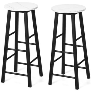 2 Pieces Bar Stool Set Dning Bistro Stools for Cafe, Kitchen