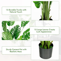 1.5M Artificial Tree Faux Monstera Deliciosa Plant for Home Indoor & Outdoor