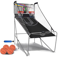 Basketball Arcade Game, Foldable Basketball Game W/Electric LED Digital Scoring System