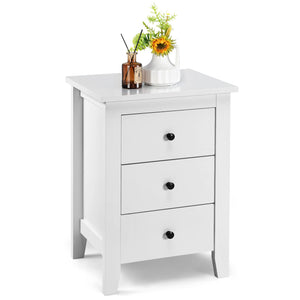 Giantex Nightstand with Drawers 3 Drawers