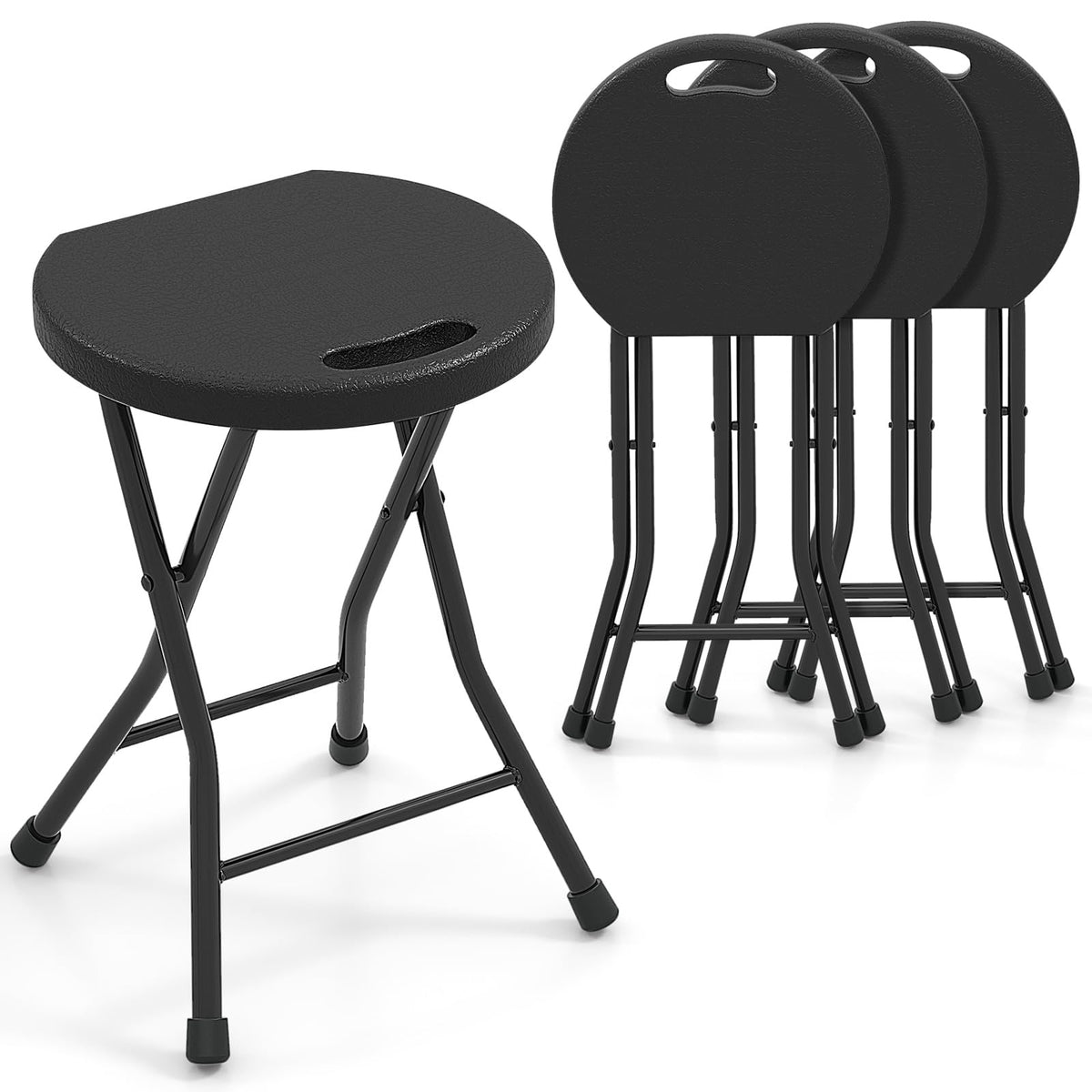 Giantex Set of 2/4 Outdoor Folding Stool