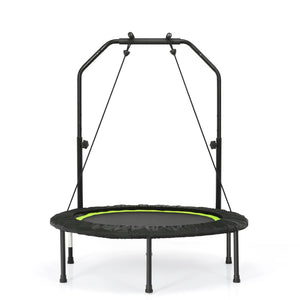 40” Foldable Trampoline with 2 Resistance Bands