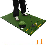 Golf Hitting Mat, Standard Real Feel Golf Practice Mat with Synthetic Turf