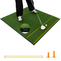 Golf Hitting Mat, Standard Real Feel Golf Practice Mat with Synthetic Turf