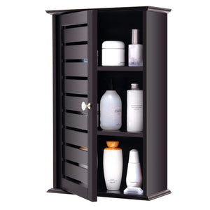 Wall Mounted Bathroom Cabinet, Wooden Medicine Cabinet with 2 Adjustable Shelves