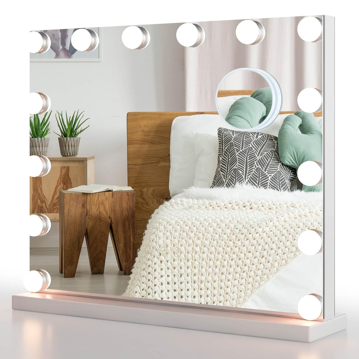 Giantex Vanity Mirror with Lights, Large Makeup Mirror w/ 14 LED Bulbs