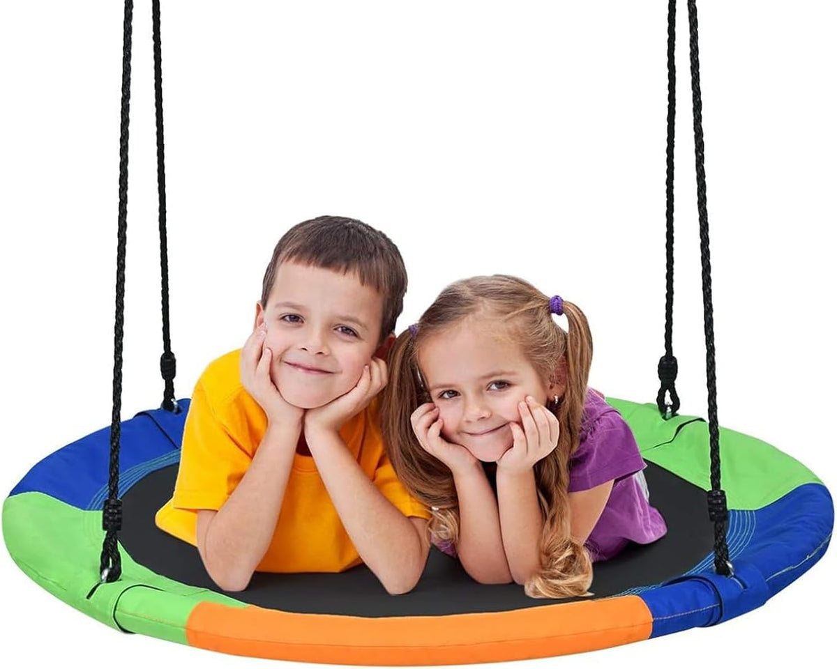 100 cm Flying Saucer Tree Swing for Kids, Play Swing