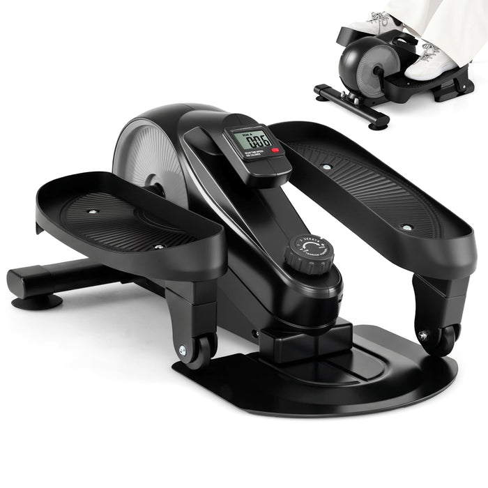 Under Desk Elliptical Pedal Exerciser, Adjustable Magnetic Resistance