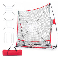 7x7.4FT Exatra Large Baseball Practice Net, Softball Pitching Net