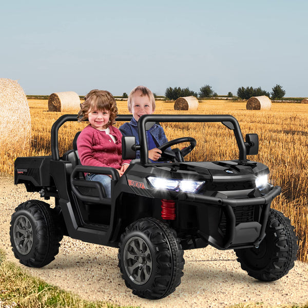 12V 2-Seater Kids Ride On Dump Truck with Shovel and Remote Control