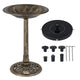 71cm Bird Bath with Solar Powered Fountain, Outdoor Pedestal Birdbath
