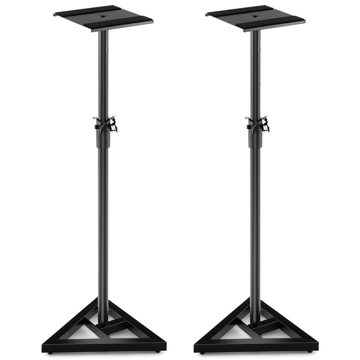 Giantex Adjustable Studio Monitor Stands, Studio Speaker Stands Pair w/Stable Triangular Base