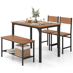 Giantex 4-Piece Dining Table & Chair Set