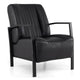 Giantex PU Leather Upholstered Armchair with Padded Seat & Back