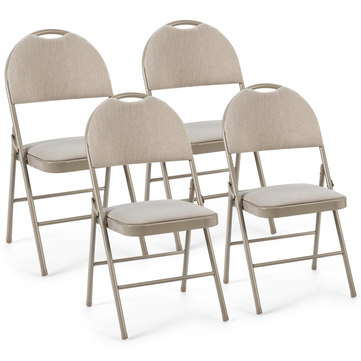 2/6 Pieces Foldable Chairs, Portable Folding Chairs