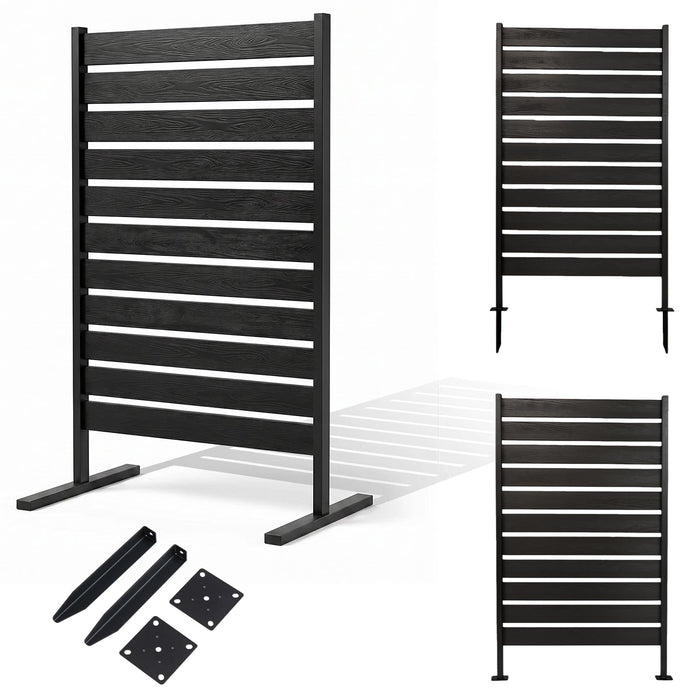 Decorative Privacy Screen 93x155cm No Dig Fence for Pool or Lawn