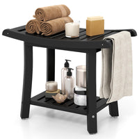 Giantex Shower Bench, Waterproof Bath Spa Shower Stool with Curved Seat