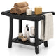 Giantex Shower Bench, Waterproof Bath Spa Shower Stool with Curved Seat