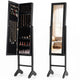 Giantex Freestanding Jewelry Armoire Cabinet, Tall Jewelry Organizer with Velvet Lining