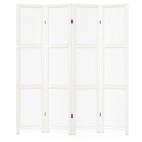 Giantex 4/6-Panel Folding Room Divider, 170CM Tall Carved Privacy Screen