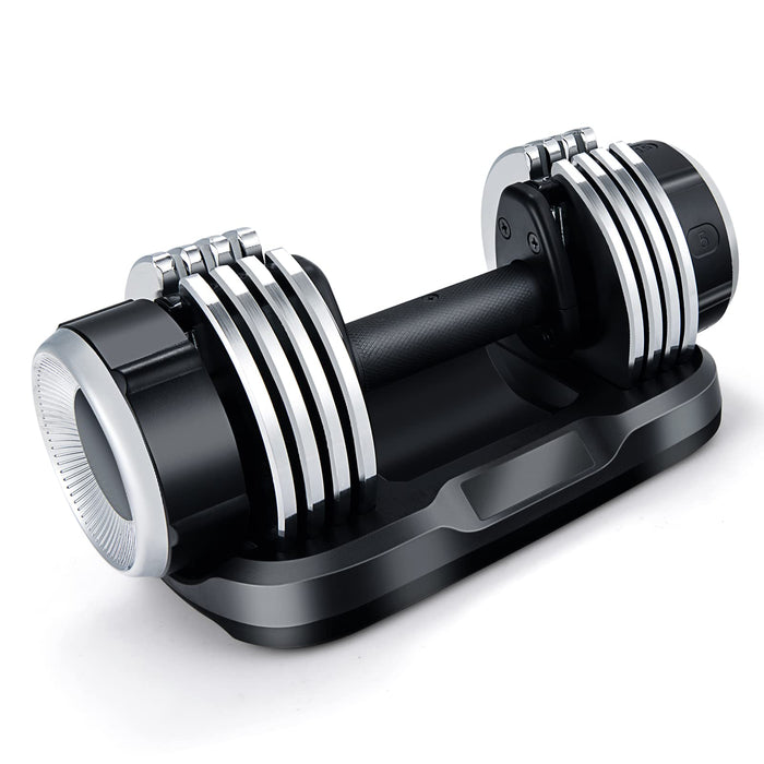 Weight Adjustable Dumbbells, Single Dumbbell w/Anti-Slip Handle