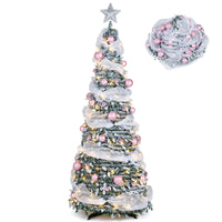 180cm Pre-Lit Pop up Christmas Tree w/ 140 LED Lights