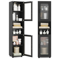 Giantex Tall Bathroom Storage Cabinet, 170 cm H Freestanding Storage Organizer