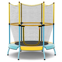 48 Inch Trampoline for Kids with Safety Enclosure Net and Curved Metal Legs