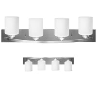 Wall Mounted Vanity Lamp with White Glass Shade for Bedroom/Living Room
