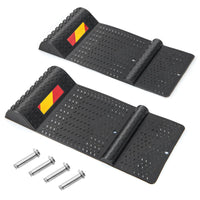 Garage Car Parking Mat, 2 Pack Heavy Duty Wheel Stopper w/ 2 Mounting Method