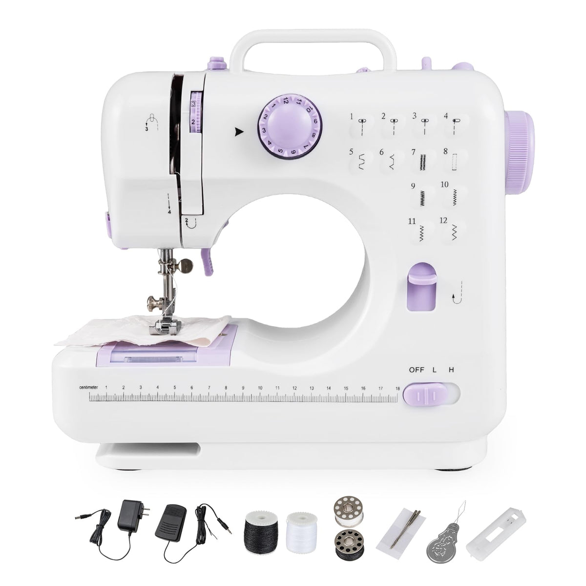 Mini Sewing Machine with 12 Built-in Stitches for Beginners