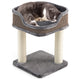 Compact Cat Tree Tower for Scratching, Relaxing & Sleeping
